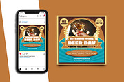 Beer Day Instagram Post Template, a Social Media Template by Artnivora.Std (Thumbnail 3 of 5)