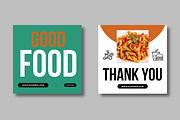 Restaurant Food Social Media Post, a Social Media Template by MightyDesign (Thumbnail 5 of 8)