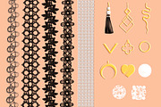 Procreate jewelry brushes, Chain, a Brush Add-On by Elenbushe (Thumbnail 3 of 10)