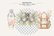 Vintage Floral Summer PNG, a Decorative Illustration by Artnoy (Thumbnail 3 of 18)