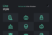 Basicons / Halloween / Full pack, a Duotone Icon by Danil Polshin (Thumbnail 3 of 6)