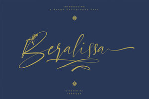 Beralissa Font Calligraphy