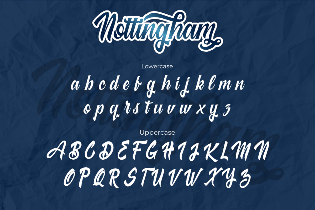Nottingham script, a Script Font by Ginart (Photo 6 of 8)