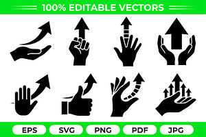 Growth Arrow Vector Bundle, an Object Graphic by Artonix