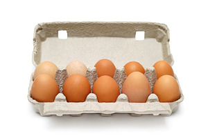 egg in the box, a Photo by saiko3p