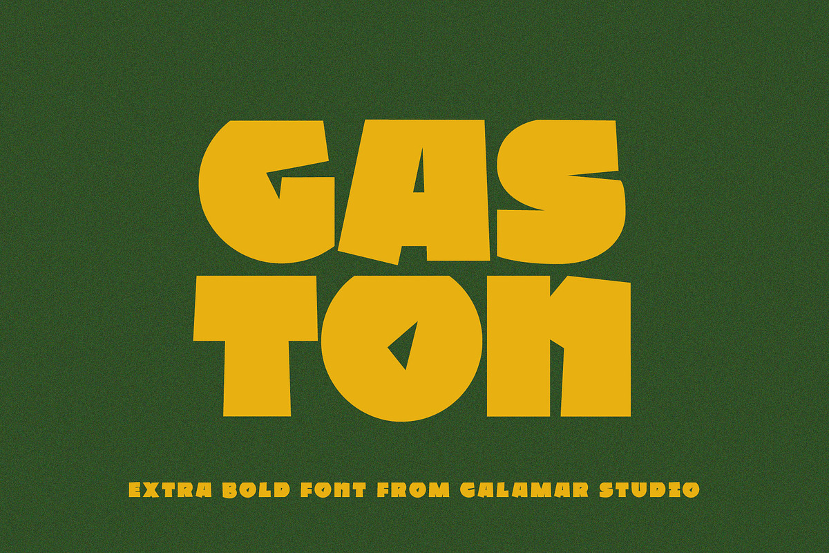 Extra Bold Sans Serif Font - Gaston, a Sans Serif Font by Calamar Studio (Photo 1 of 12)