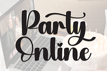 Party Online | Script Font