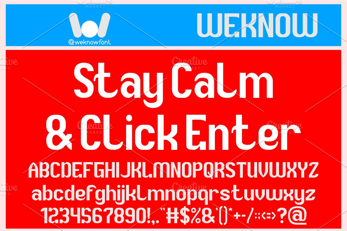 Typewriter font, a Sans Serif Font by weknow (Photo 5 of 8)