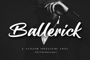 Ballerick Script Font, a Script Font by HanzelSpace Studio (Thumbnail 1 of 6)