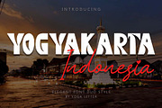 Yogyakarta Indonesia, a Blackletter Font by Yoga Letter (Thumbnail 1 of 8)