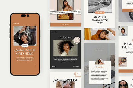 Ava Grand Social Media Templates, a Social Media Template by Big Cat Creative