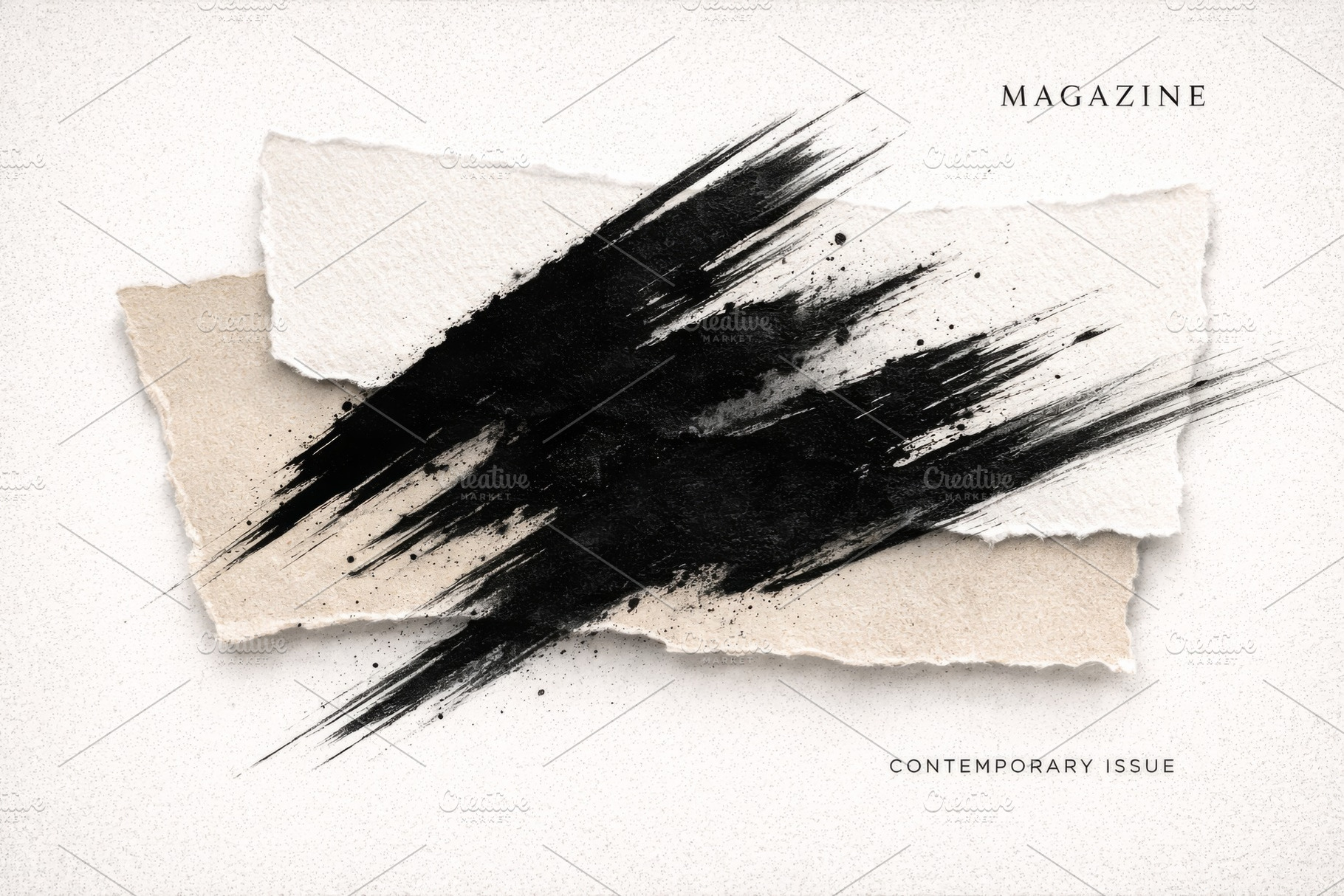 Abstract ink design with layered tor, a Photo by Dvoevnore photos