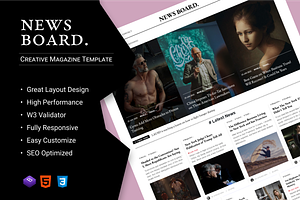 Newsboard - Publisher HTML Template, a HTML Template by AliThemes