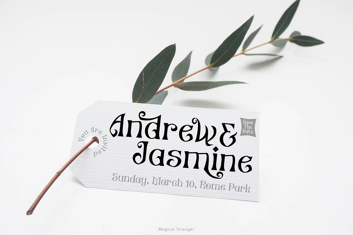 Magical Stranger Font, a Blackletter Font by madeDeduk (Photo 5 of 10)