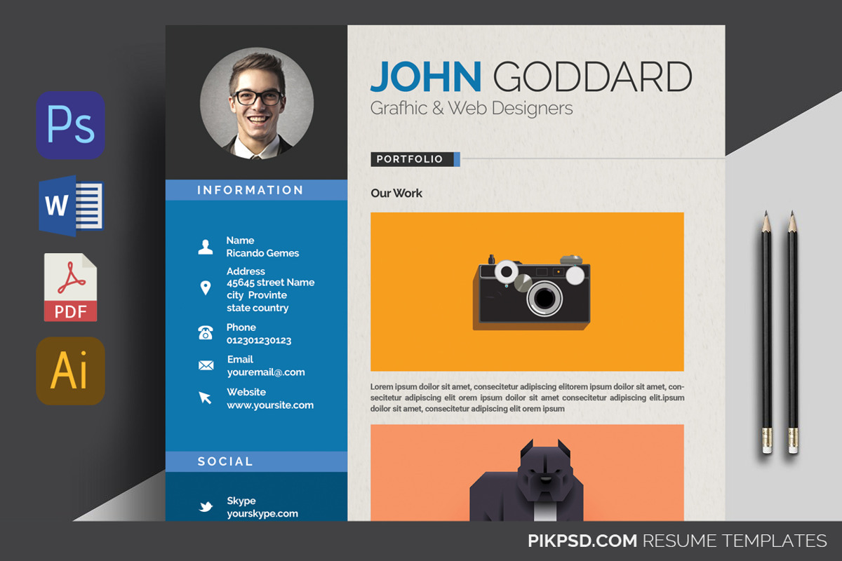 Ready 3-Piece Resume/CV Set, a Resume Template by graphicforest (Photo 6 of 7)