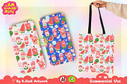 Cute Watermelon Soda Drink Seamless, a Background Graphic by K.JackArtwork (Thumbnail 4 of 8)