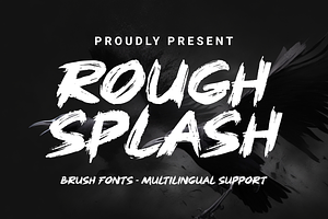 Rough Splash - Brush Font