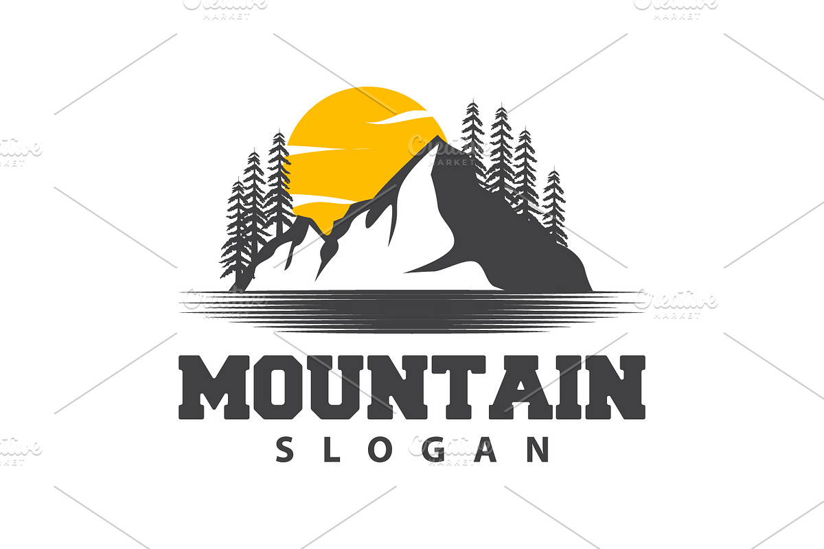 Mountain Logo, Nature Premium Design, a Branding & Logo Template by Maylianaw28