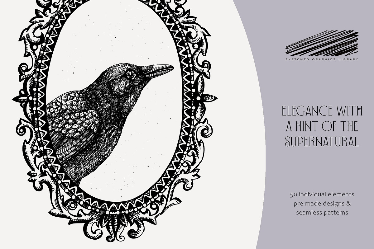 Witchcraft - Gothic Illustration Set, a Seasonal Illustration by Yevheniia (Photo 2 of 11)