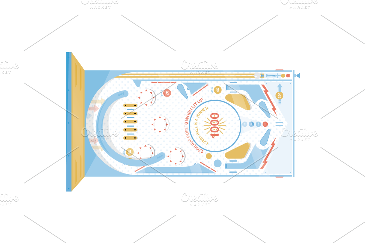 Pinball Machine, an Illustration by CSA Creative Studio