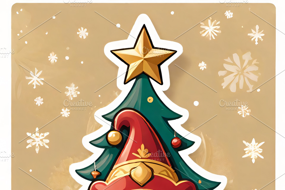 Festive Elf & Tree Sticker Pack, an Illustration by ETARA by Mea Hau (Photo 3 of 6)