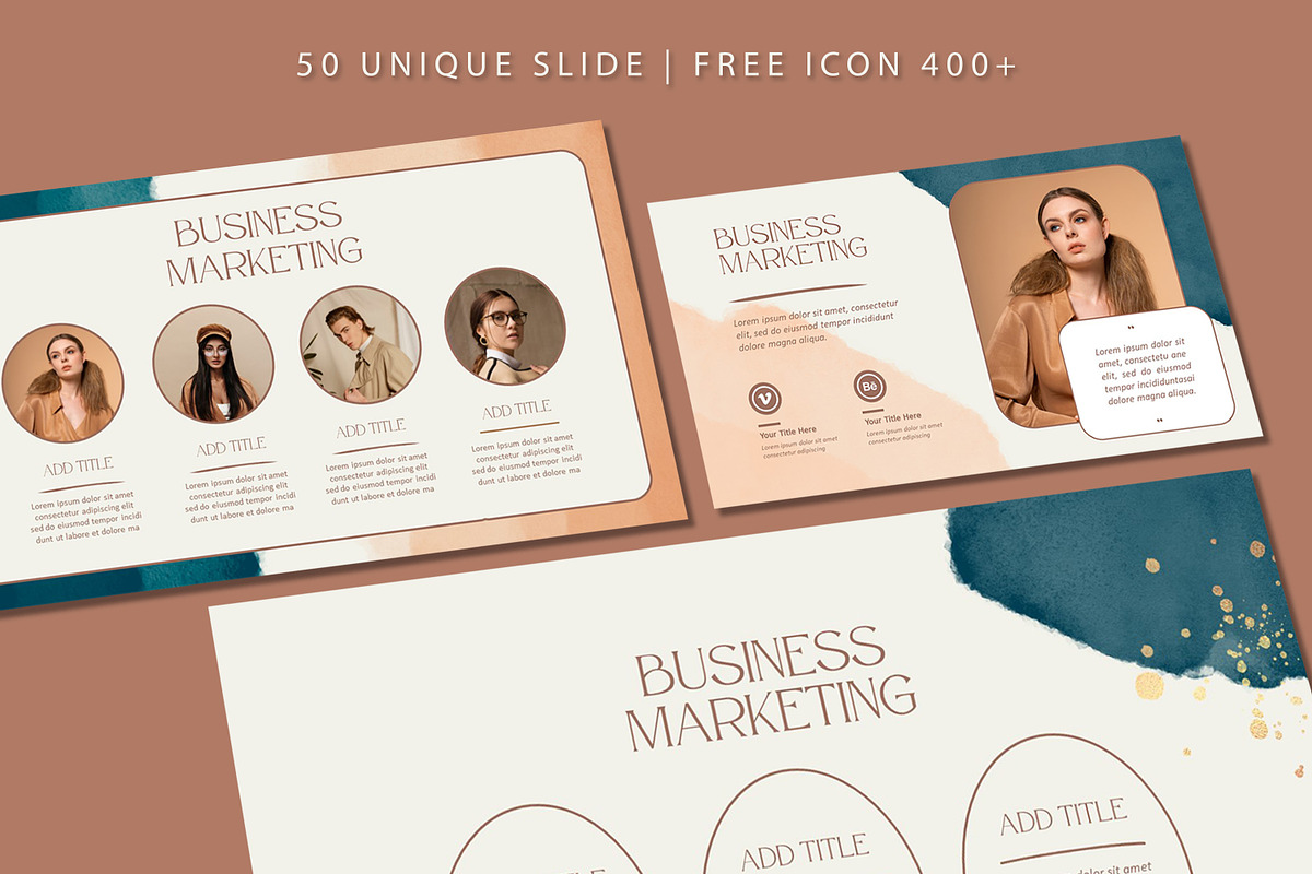 Watercolor Powerpoint Template, a Presentation Template by SKY CREATION (Photo 2 of 6)