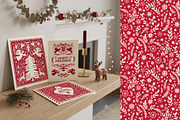 Folk Christmas Seamless Patterns, a Pattern Graphic by Sonulkaster (Thumbnail 9 of 11)