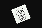 12 Cute Puppy Dog Wearing Scarf, an Animal Illustration by jongcreative (Thumbnail 5 of 6)
