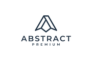 Letter A line art logo design vector, a Branding & Logo Template by mouze_art (Thumbnail 4 of 4)