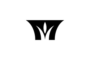 Letter M Grass Logo, a Branding & Logo Template by Buqancreative