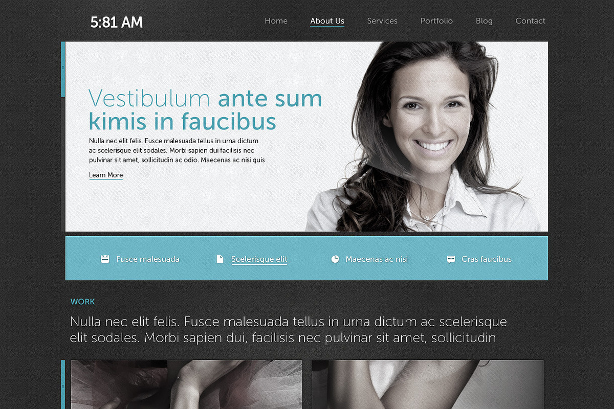 5:81 AM Website Template, a Websites & App Template by vogelsteinshop (Photo 5 of 5)