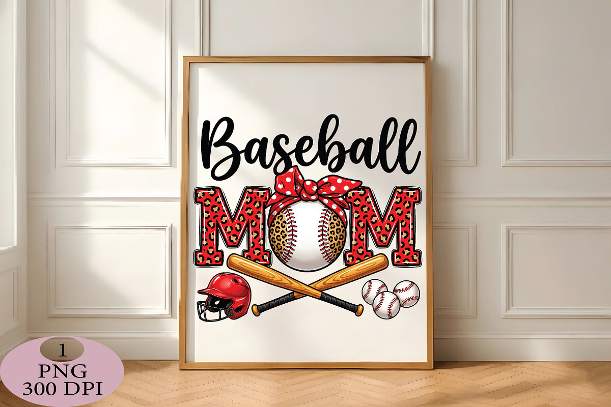Baseball Mom PNG, an Illustration by Daily.Designs (Photo 4 of 5)