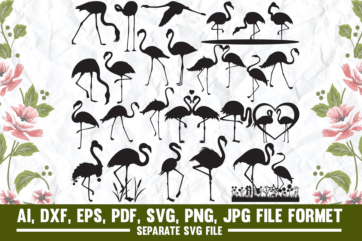 Flamingo,animal,Pink,Bird,summer, an Object Graphic by VectorArtPrintableDesign (Photo 2 of 2)