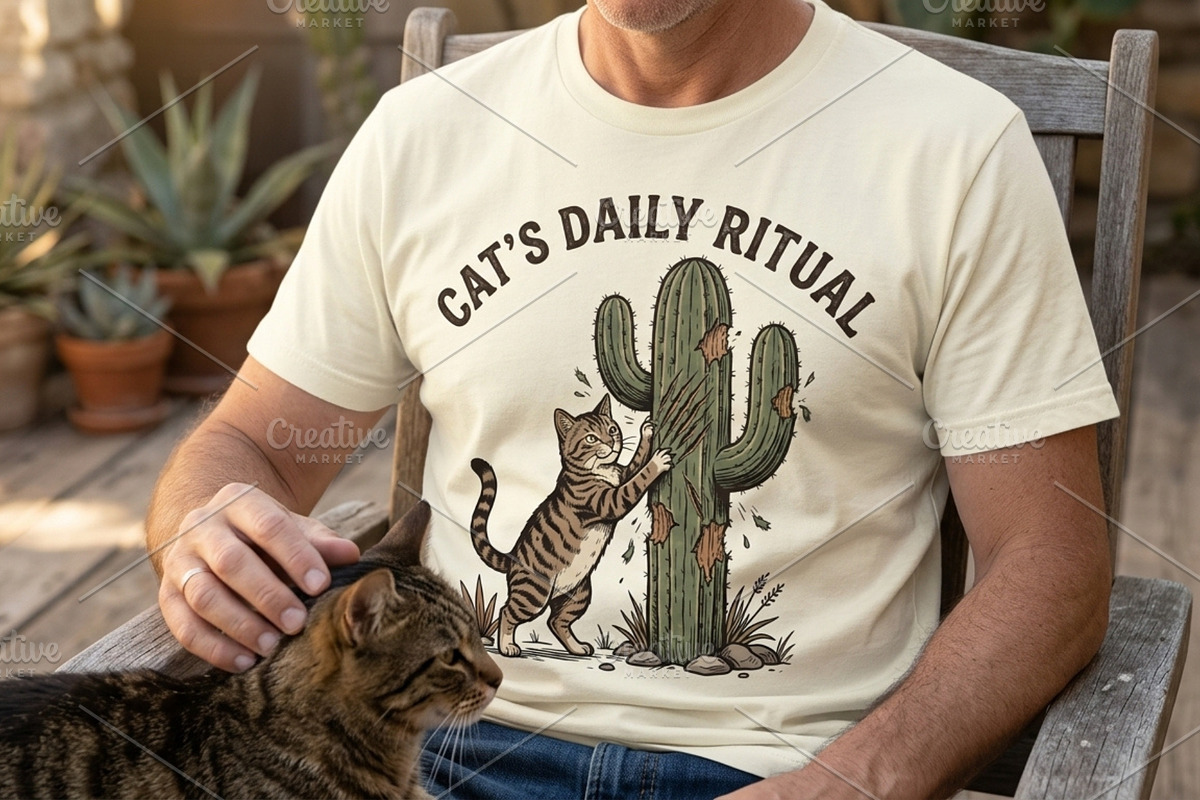 Cat's daily ritual illustration, an Animal Illustration by Vectorlina (Photo 2 of 4)