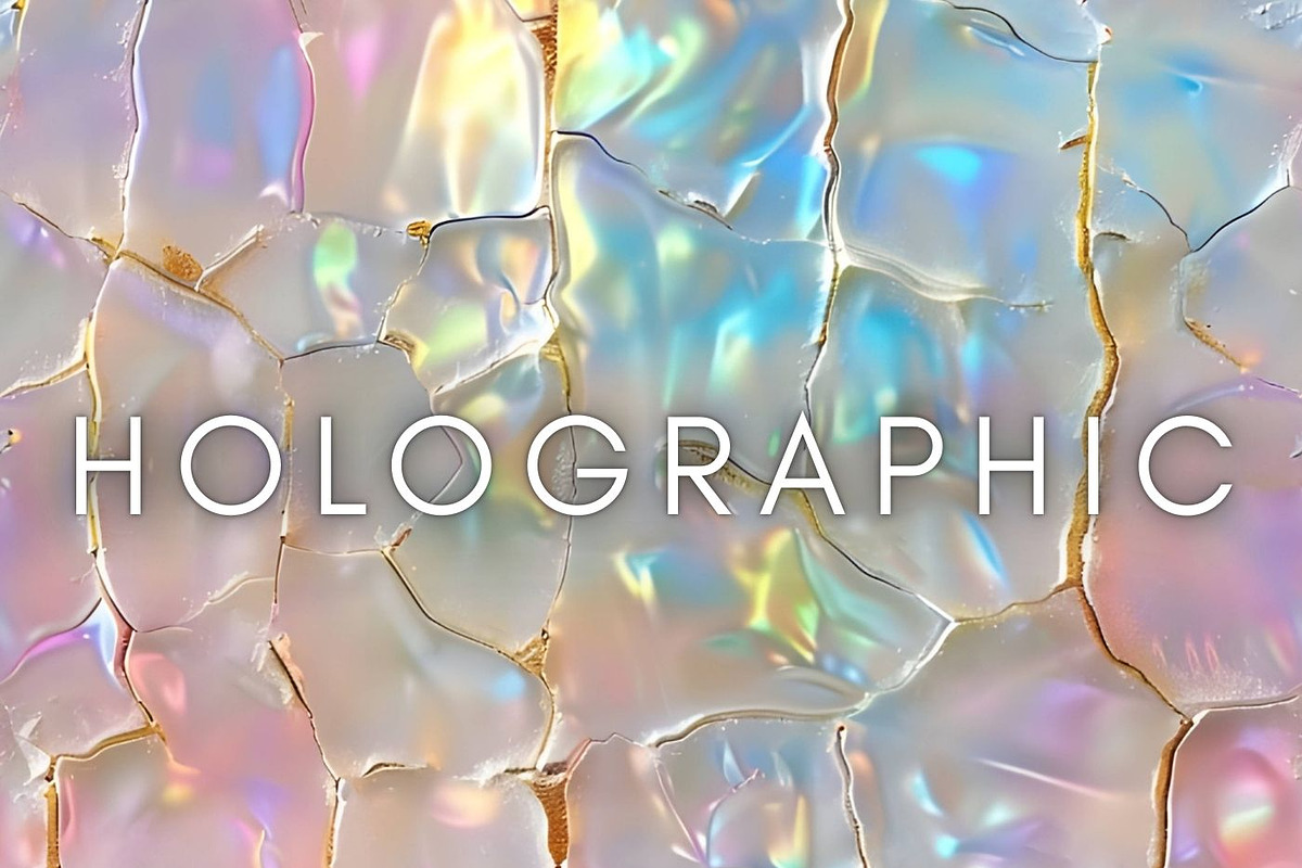 Iridescent Holographic Opal Texture, a Pattern Graphic by UniqueMe (Photo 10 of 17)