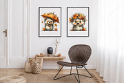 Whimsical Autumn Animals Clipart, a Seasonal Illustration by Canvas Craft (Thumbnail 7 of 10)