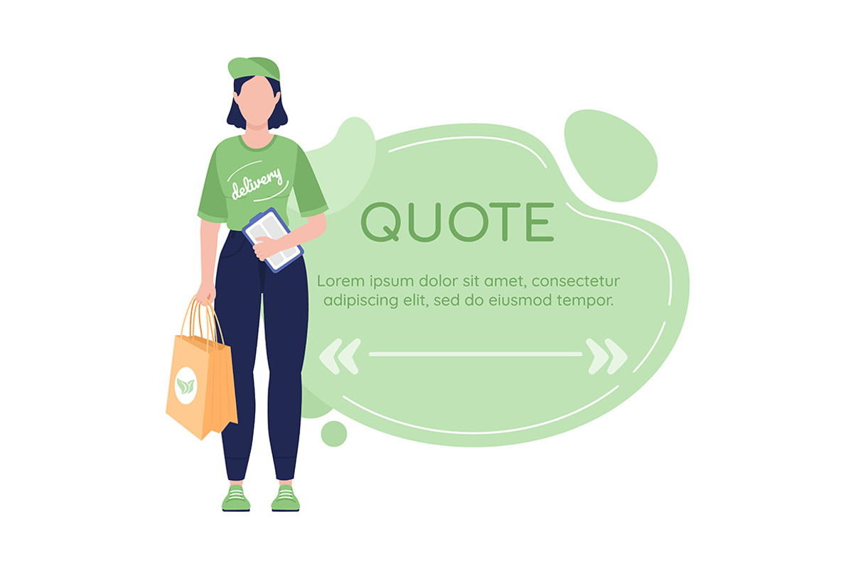 Delivery quotes box with flat charac, a Shopify Template by IMG visuals characters (Photo 3 of 6)