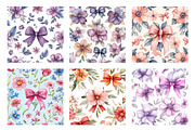 Spring Summer Floral Flowers Pattern, an Illustration by SinaCreation (Thumbnail 3 of 5)