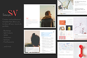 Sawyer - Personal Resume & Portfolio, a Bootstrap Template by FWPolice (Thumbnail 1 of 6)