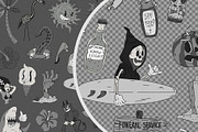 Halloween Сreepy Beach Collection, a Seasonal Illustration by Kokoshka (Thumbnail 8 of 16)