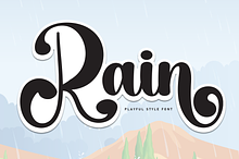 Rain | Script Font