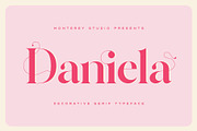 Daniela | Decorative Serif Font, a Font by Monterey Studio (Thumbnail 1 of 3)