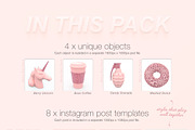 Instagram Pack | BERRY DOLL, a Social Media Template by exuuma (Thumbnail 3 of 7)
