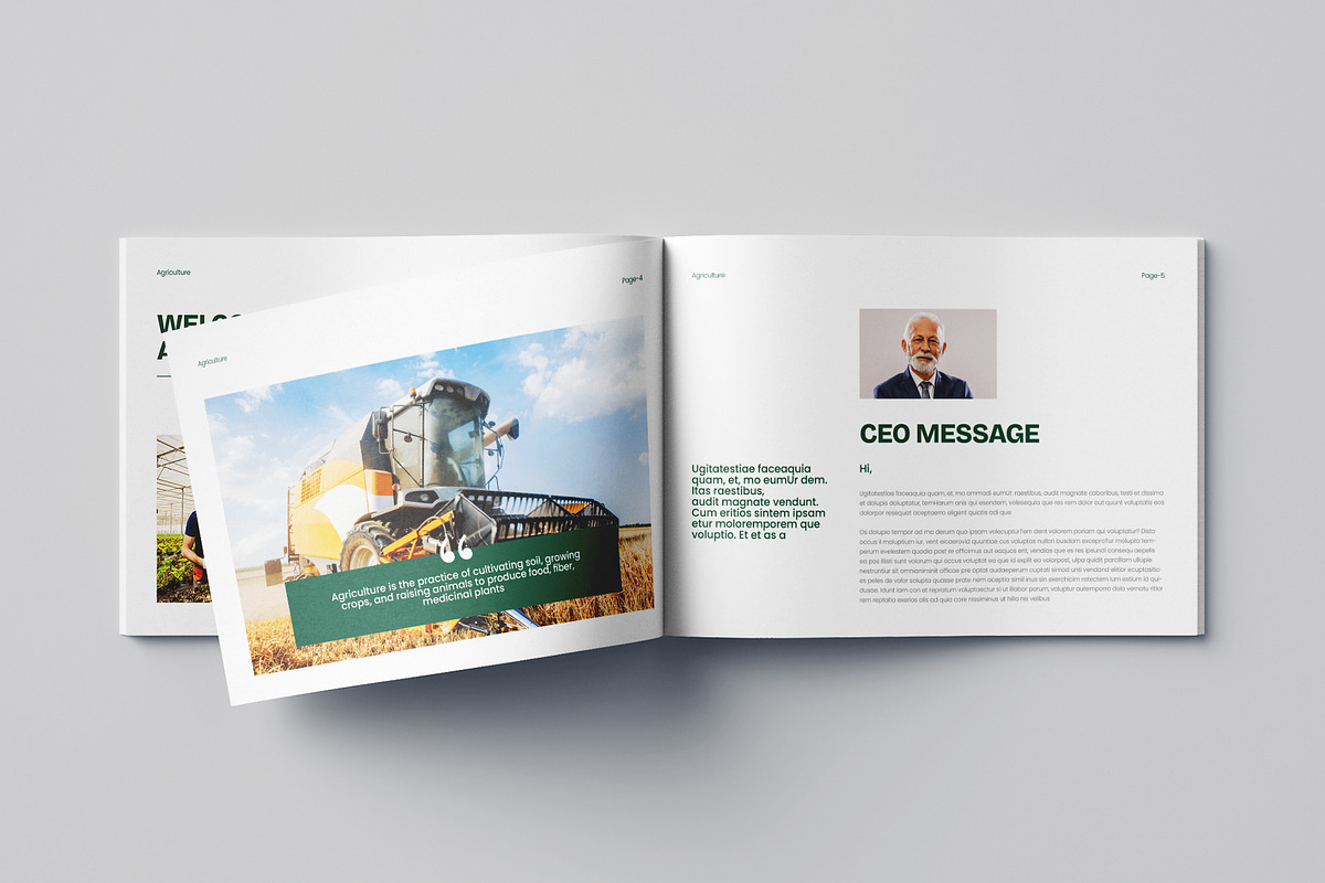 Agriculture Brochure Landscape, a Brochure Template by Pixelpick (Photo 3 of 9)