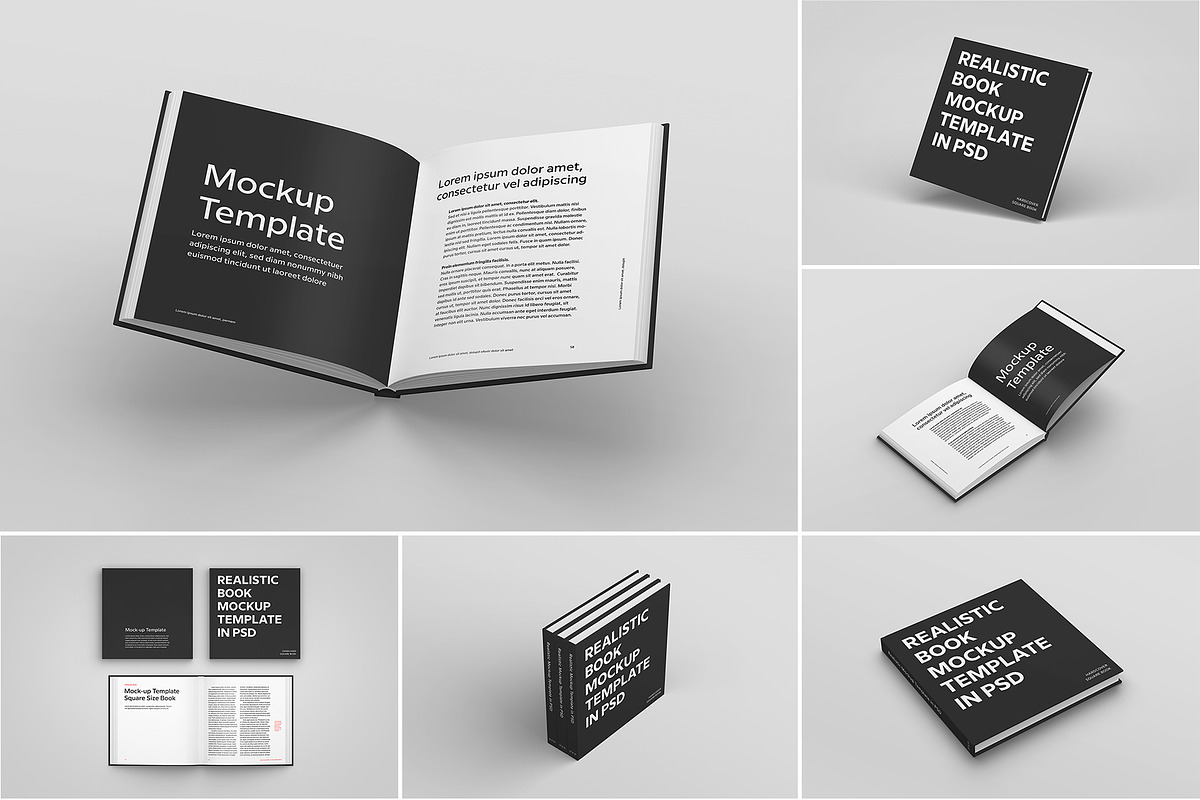 Hardcover Square Book Mockup, a Books & Magazine Mockup by Petr Stránský (Photo 1 of 21)