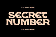 COURAGE DISPLAY FONT, a Font by INKSUN™ (Thumbnail 2 of 5)