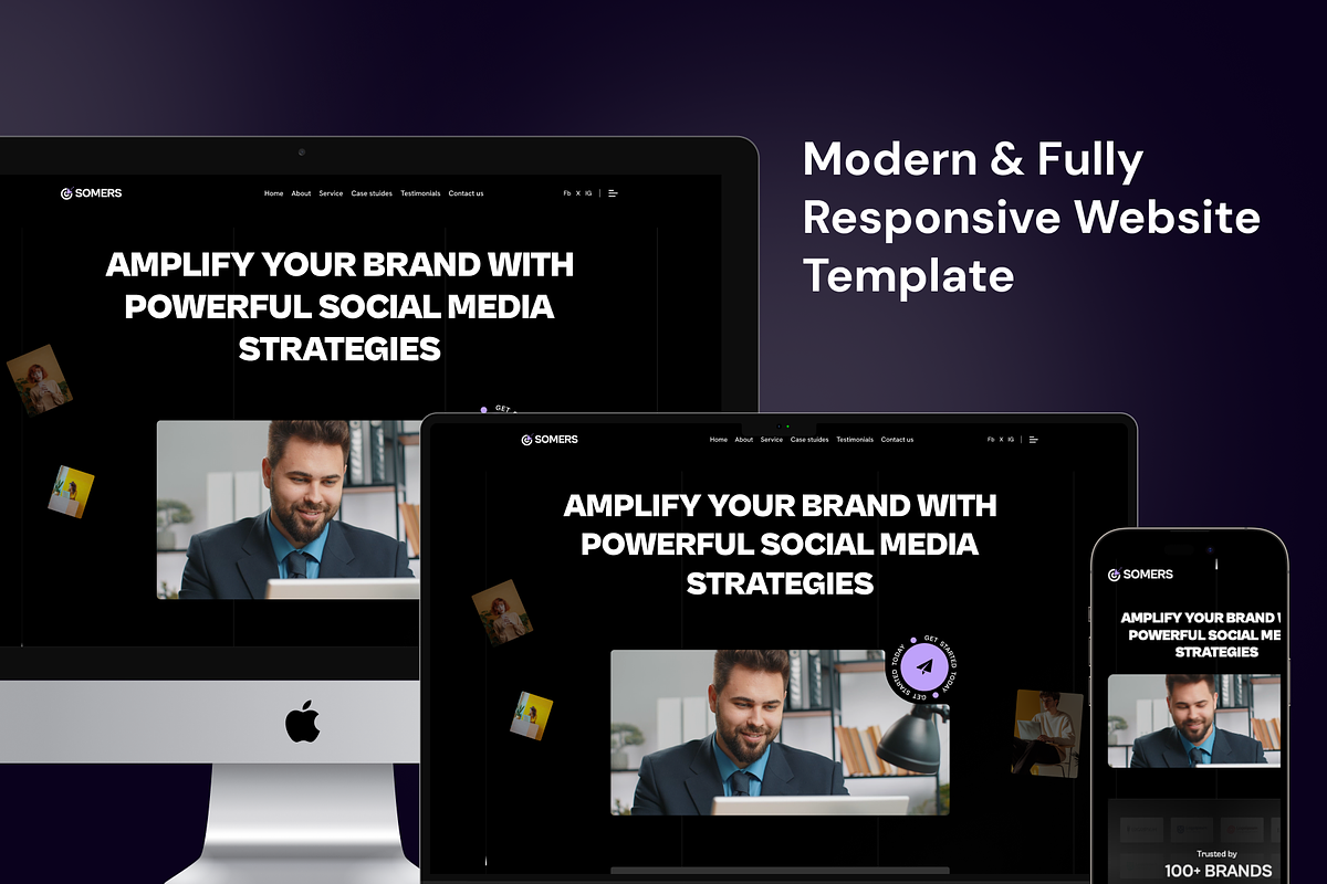 Somers - Marketing Agency Template preview 4