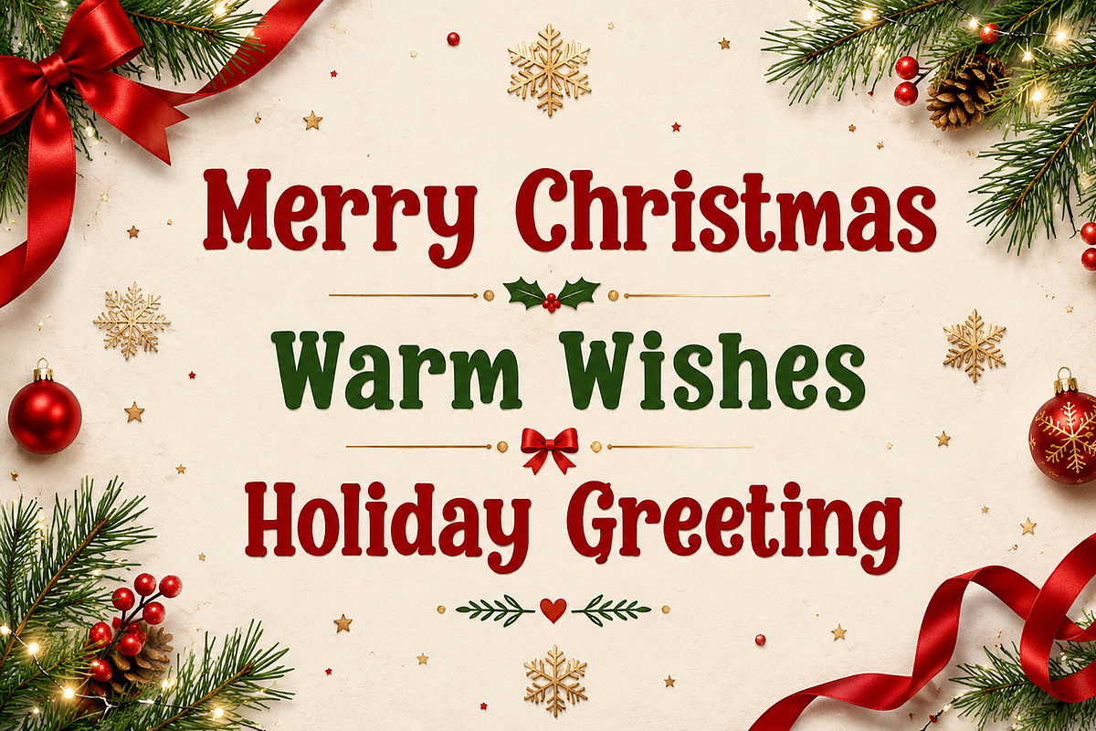 Merry Wishes, a Script Font by Wow Magic (Photo 3 of 5)