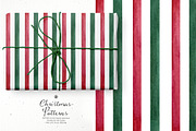 Watercolor Christmas Patterns Set, a Pattern Graphic by Webvilla Studio (Thumbnail 5 of 6)