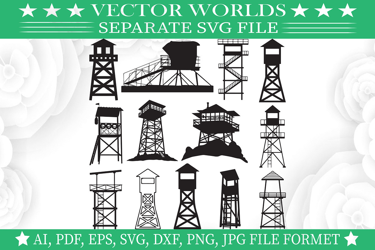 Watch Tower Svg, Watch, Tower Svg, an Object Graphic by VectorWorlds (Photo 3 of 3)